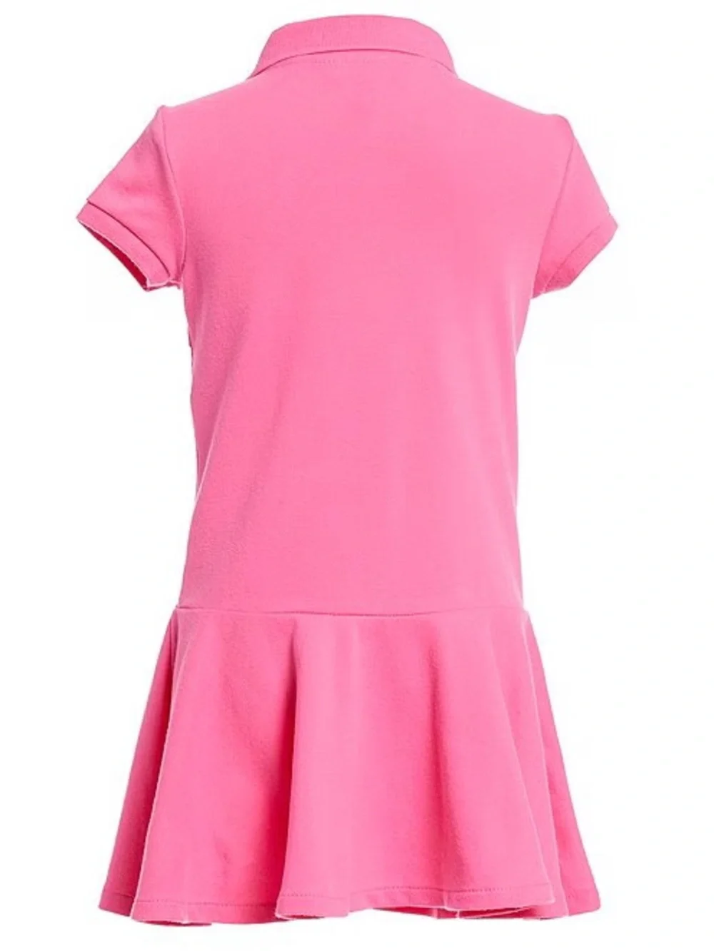 Polo Ralph Lauren Girls' Iconic Cotton Collar Dress Drop Waist Big Kid Sz S / 7